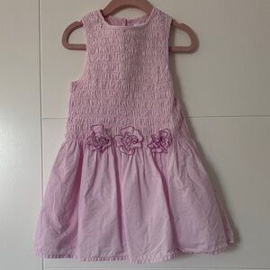 Zara Light Pink Sleeveless Kids Dress